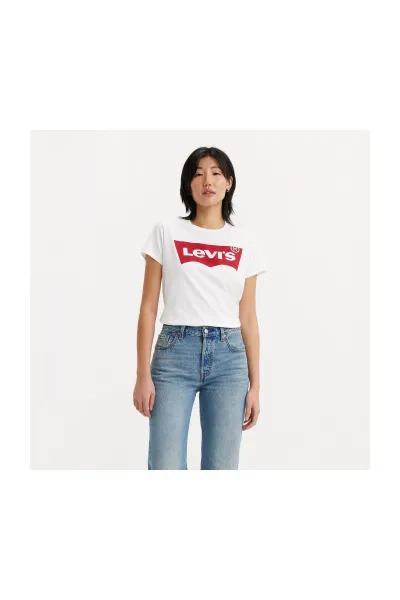 Biele dámske tričko s potlačou Levi's®