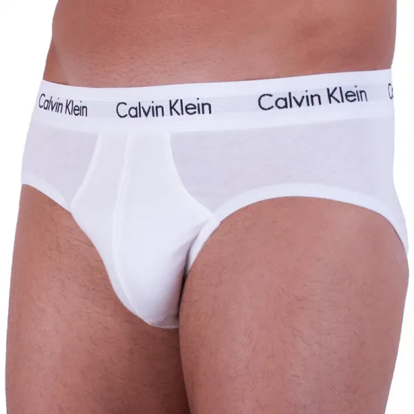 3PACK pánske slipy Calvin Klein biele (U2661G-100) L