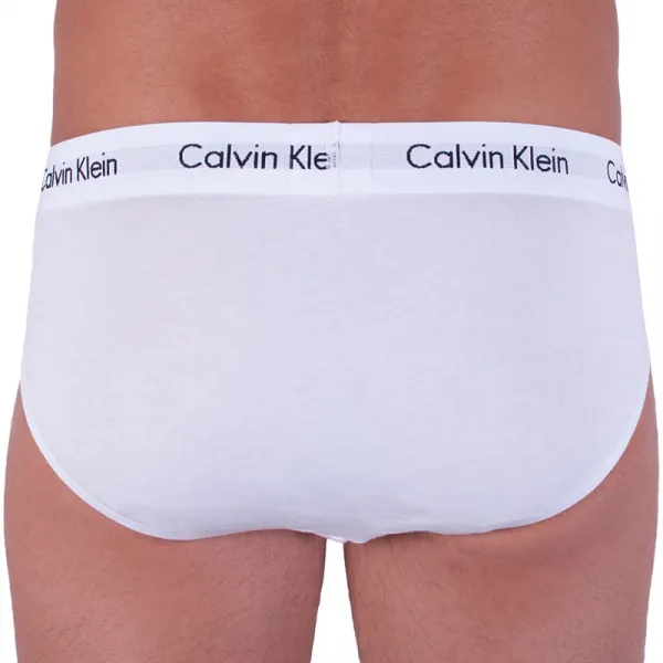 3PACK pánske slipy Calvin Klein biele (U2661G-100) L