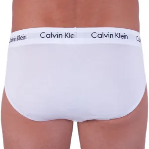 3PACK pánske slipy Calvin Klein biele (U2661G-100) L