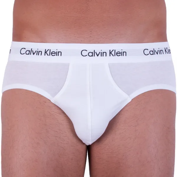 3PACK pánske slipy Calvin Klein biele (U2661G-100) L