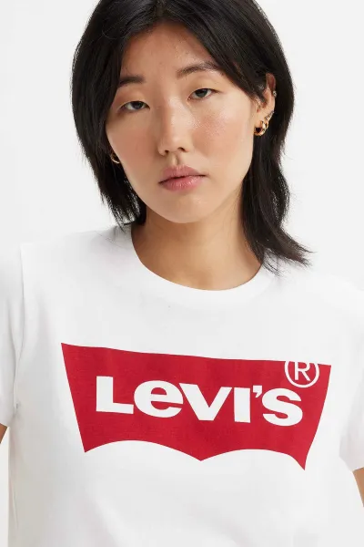 Biele dámske tričko s potlačou Levi's®