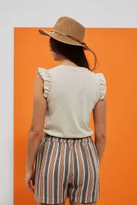 WOMEN'S T-SHIRT L-TS-4028 L.Beige