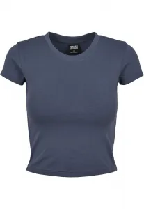 Women's stretch jersey Cropped Tee vintageblue