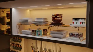 Kalune Design Univerzální kovový stojan DOLAP zlatý