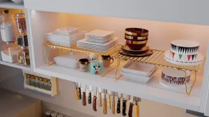Kalune Design Univerzální kovový stojan DOLAP zlatý