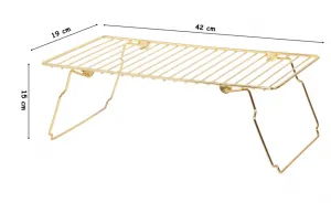 Kalune Design Univerzální kovový stojan DOLAP zlatý