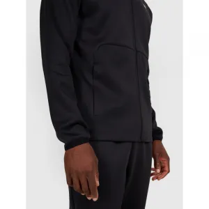 Pánska zateplená tréningová mikina so zipsom 4F SWEATSHIRT FNK M560-WAW25TFSWM560-20S-DEEP BLACK