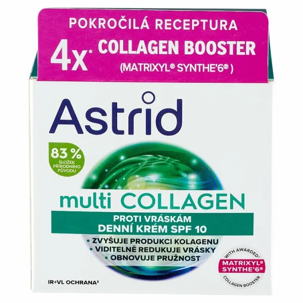 Astrid Multicollagen denný krém proti vráskam SPF 10 50 ml