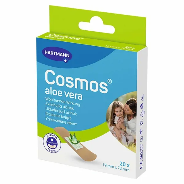 Hartmann Cosmos Aloe Vera náplasť 19 mm x 72 mm 20 ks 1bal.