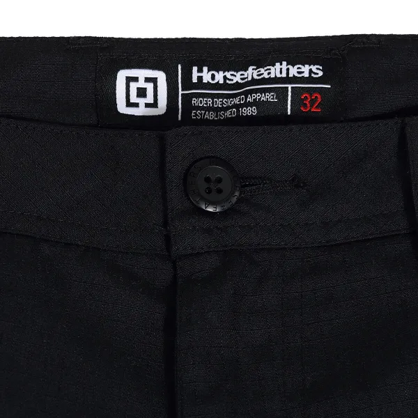HORSEFEATHERS Nohavice Captain II - black BLACK velikost 32