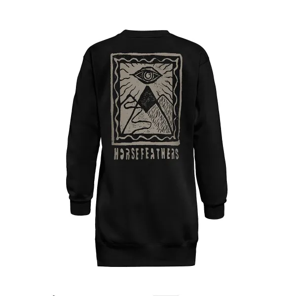 HORSEFEATHERS Mikina Chandra - black BLACK velikost S