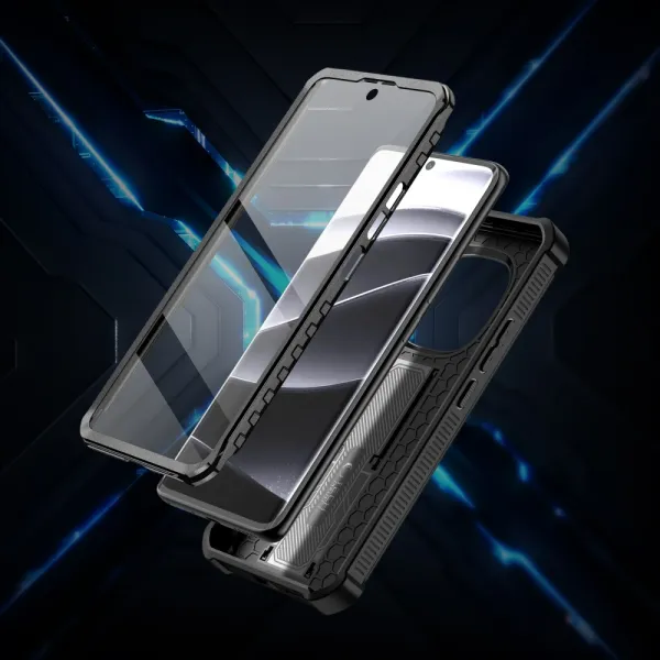 Tech-Protect Kevlar kryt na Xiaomi Redmi Note 14 Pro 5G / Poco X7 5G, čierny