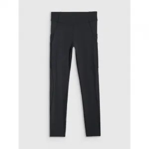 Dámske bežecké zateplené legíny 4F TIGHTS FNK F357-WAW25TFTIF357-20S-DEEP BLACK