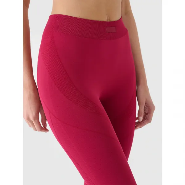 Dámske legíny 4F TIGHTS FNK F389-RAW24TFTIF389-60S-BURGUNDY