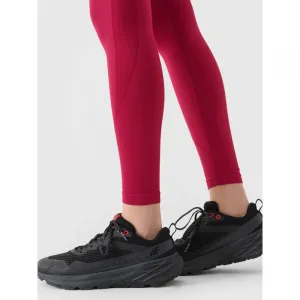 Dámske legíny 4F TIGHTS FNK F389-RAW24TFTIF389-60S-BURGUNDY