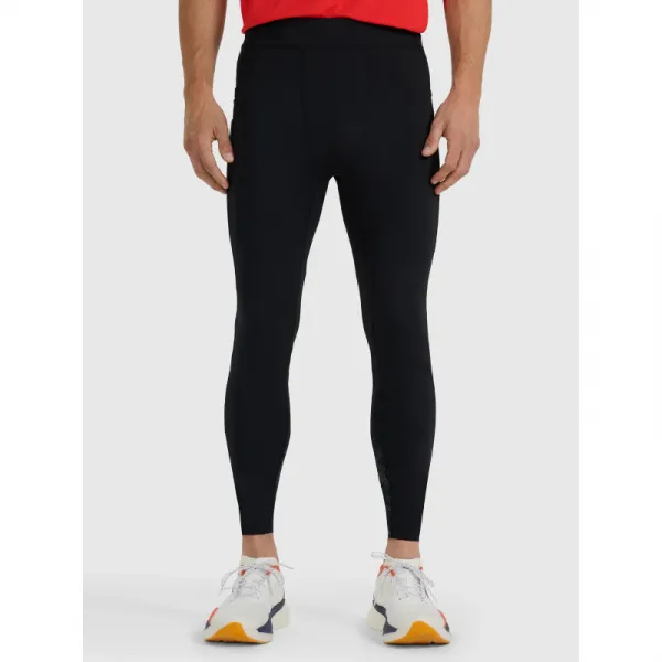 Pánske bežecké zateplené legíny 4F TIGHTS FNK M356-WAW25TFTIM356-20S-DEEP BLACK