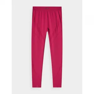 Dámske legíny 4F TIGHTS FNK F389-RAW24TFTIF389-60S-BURGUNDY