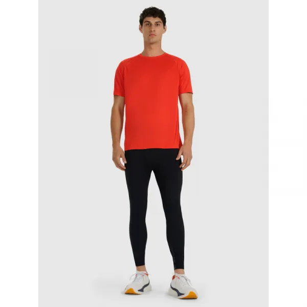 Pánske bežecké zateplené legíny 4F TIGHTS FNK M356-WAW25TFTIM356-20S-DEEP BLACK