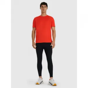 Pánske bežecké zateplené legíny 4F TIGHTS FNK M356-WAW25TFTIM356-20S-DEEP BLACK