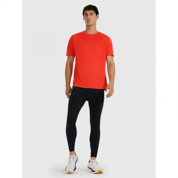Pánske bežecké zateplené legíny 4F TIGHTS FNK M356-WAW25TFTIM356-20S-DEEP BLACK