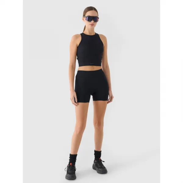 Dámske tréningové tielko 4F SLEEVELESS FNK F707-RAW24TFSLF707-20S-DEEP BLACK