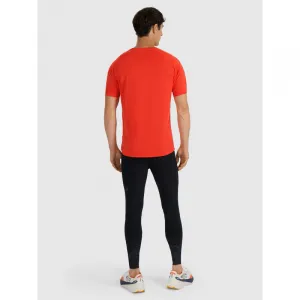 Pánske bežecké zateplené legíny 4F TIGHTS FNK M356-WAW25TFTIM356-20S-DEEP BLACK