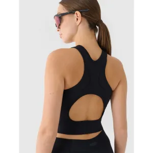 Dámske tréningové tielko 4F SLEEVELESS FNK F707-RAW24TFSLF707-20S-DEEP BLACK