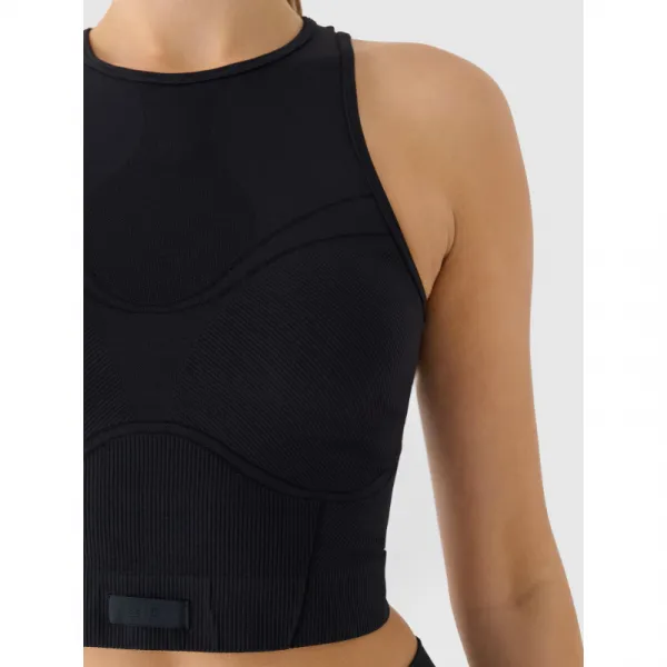 Dámske tréningové tielko 4F SLEEVELESS FNK F707-RAW24TFSLF707-20S-DEEP BLACK
