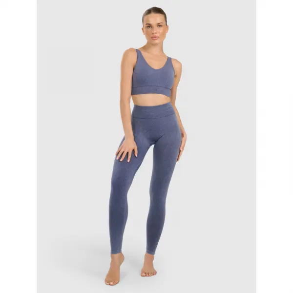 Dámske legíny 4F TIGHTS FNK F407-WAW25TFTIF407-30A-DARK BLUE ALLOVER