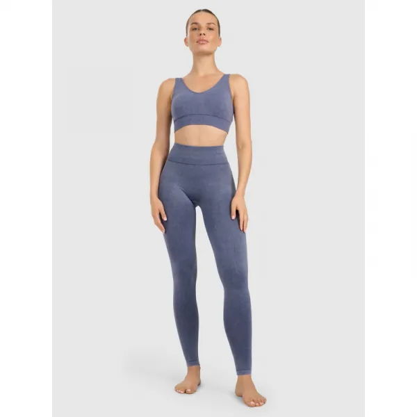 Dámske legíny 4F TIGHTS FNK F407-WAW25TFTIF407-30A-DARK BLUE ALLOVER