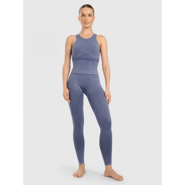 Dámske tréningové tielko 4F SLEEVELESS FNK F578-WAW25TFSLF578-30A-DARK BLUE ALLOVER