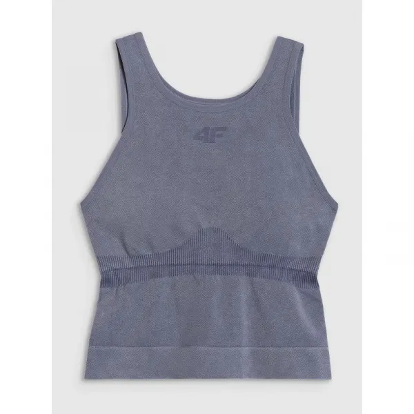 Dámske tréningové tielko 4F SLEEVELESS FNK F578-WAW25TFSLF578-30A-DARK BLUE ALLOVER