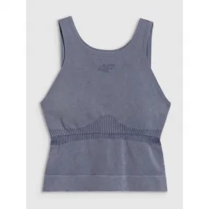 Dámske tréningové tielko 4F SLEEVELESS FNK F578-WAW25TFSLF578-30A-DARK BLUE ALLOVER
