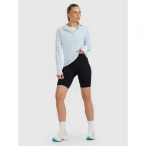 Dámska zateplená bežecká mikina s 1 2 zipsom 4F SWEATSHIRT FNK F578-WAW25TFSWF578-34S-LIGHT BLUE