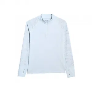 Dámska zateplená bežecká mikina s 1 2 zipsom 4F SWEATSHIRT FNK F578-WAW25TFSWF578-34S-LIGHT BLUE