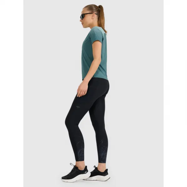 Dámske bežecké zateplené legíny 4F TIGHTS FNK F357-WAW25TFTIF357-20S-DEEP BLACK