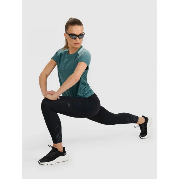 Dámske bežecké zateplené legíny 4F TIGHTS FNK F357-WAW25TFTIF357-20S-DEEP BLACK