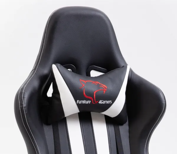 Ak furniture Herné kreslo F4G FG33 čierne/biele