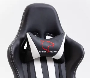 Ak furniture Herné kreslo F4G FG33 čierne/biele