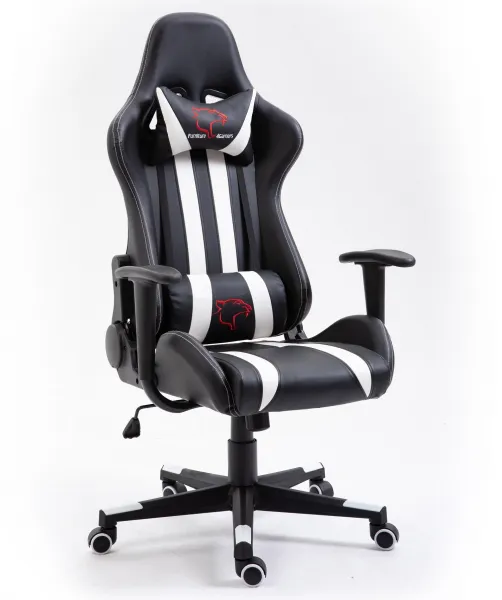 Ak furniture Herné kreslo F4G FG33 čierne/biele