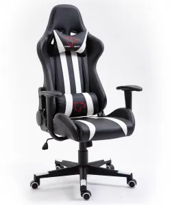 Ak furniture Herné kreslo F4G FG33 čierne/biele