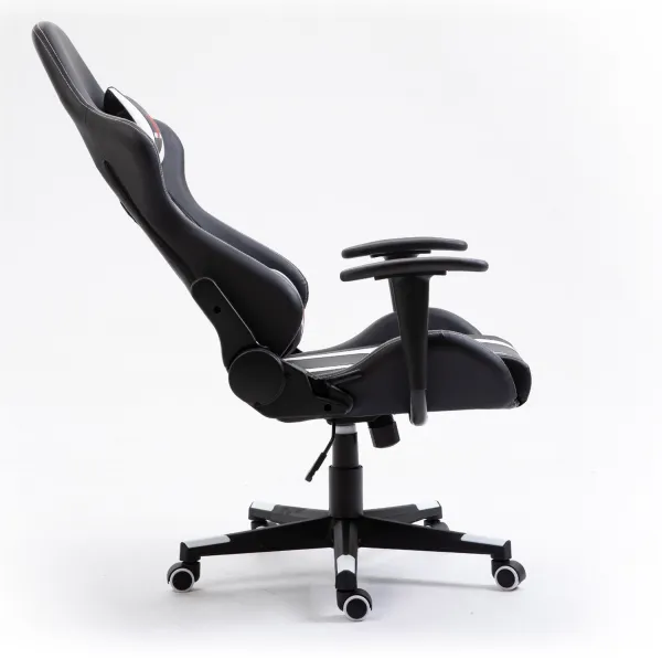Ak furniture Herné kreslo F4G FG33 čierne/biele