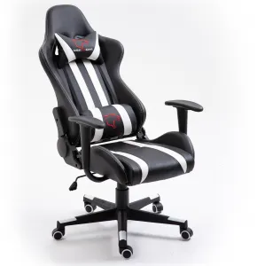 Ak furniture Herné kreslo F4G FG33 čierne/biele