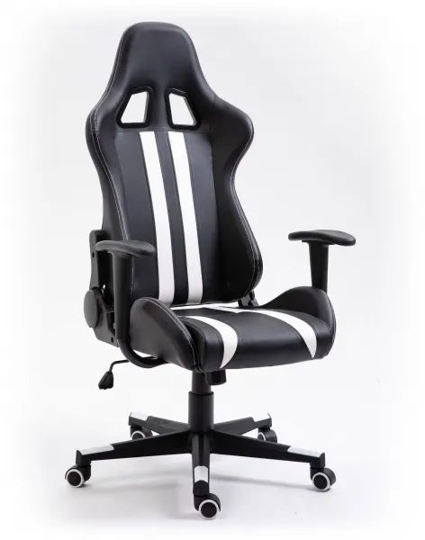 Ak furniture Herné kreslo F4G FG33 čierne/biele