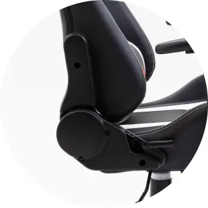 Ak furniture Herné kreslo F4G FG33 čierne/biele