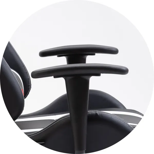 Ak furniture Herné kreslo F4G FG33 čierne/biele