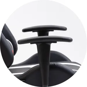 Ak furniture Herné kreslo F4G FG33 čierne/biele