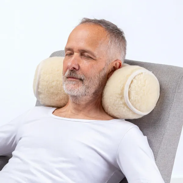 Relaxačný vankúš z ovčej vlny valec