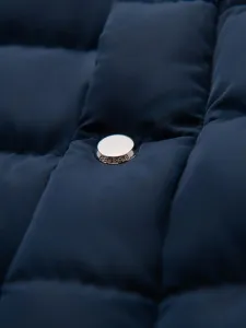 Prechodná bunda pre mužov so stojacim golierom tmavomodrá
